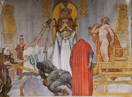 Midvinterblot av Carl Larsson